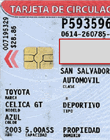 Tarjeta de circulación vigente